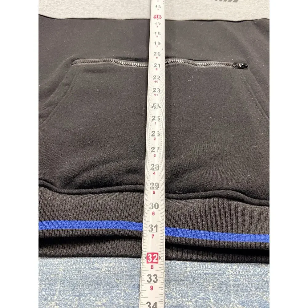 Akademiks Superior Goods Colorblock Big Man Hoodie 3XL Grey Black Blue Logo